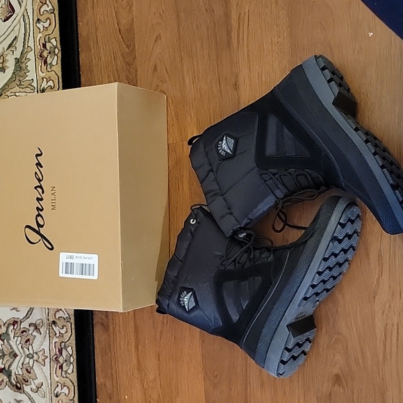 Jousen black winter snow boots waterproof lightweight nylon AMY693 Size 8 NEW… - Picture 2 of 12